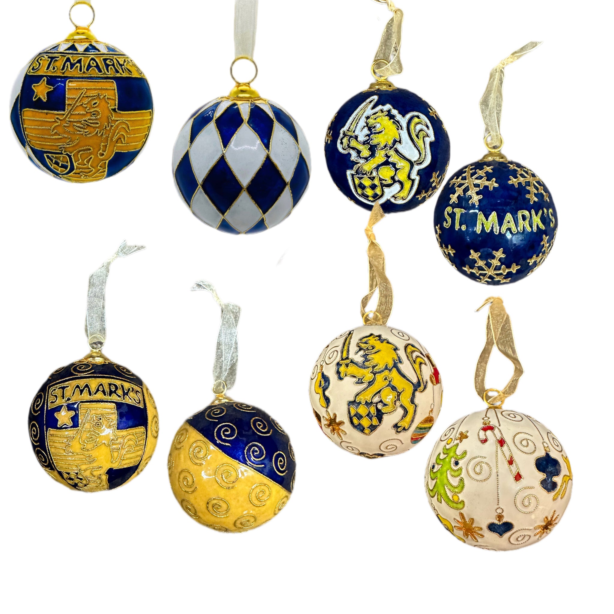 Cloissone Ball Ornaments