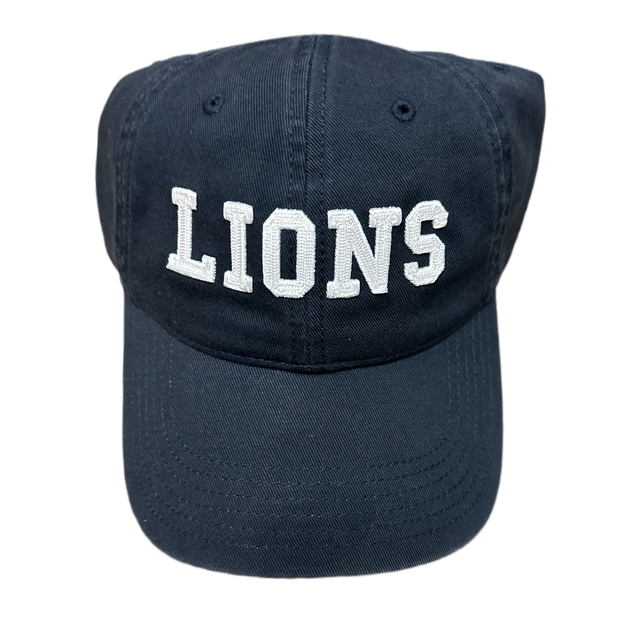 Legacy Navy Cotton Hat with LIONS