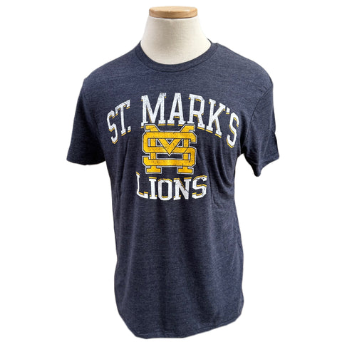 Champion Tri-Blend Navy Tee with Shadow St. Mark's