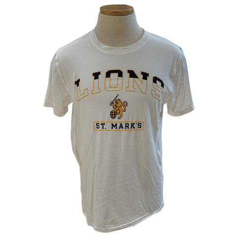 Champion Athletic SS White Tee with Lion and Sword