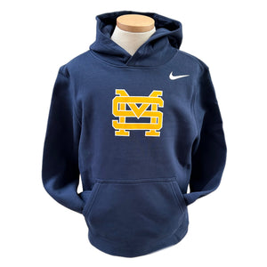 Nike Boys' Fleece Navy Hoodie with Big SM