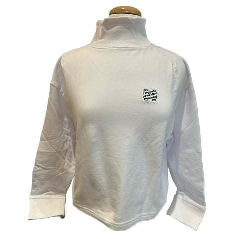 Onward Reserve Ladies' White Mock Neck Pullover
