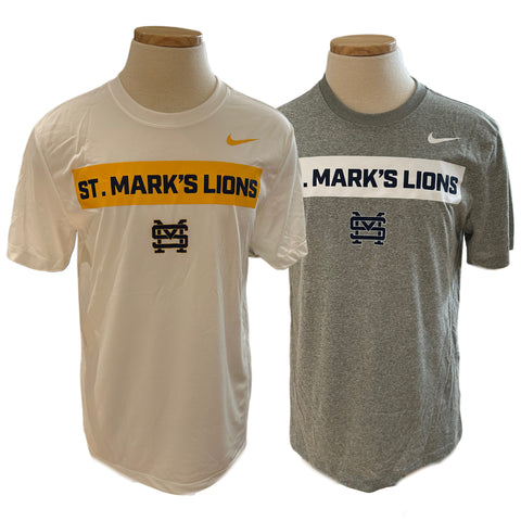 Nike Legend SS Tee with St. Mark's Lions in Bar