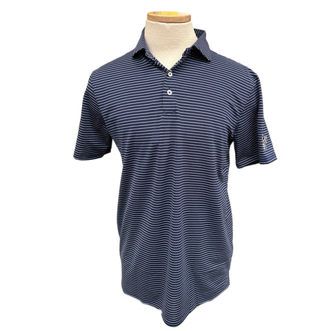 H&B Gordon Navy/White Stripe Polo