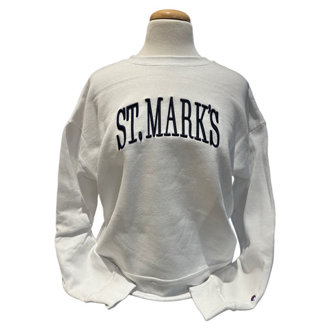 Champion Ladies' Fleece Crew White