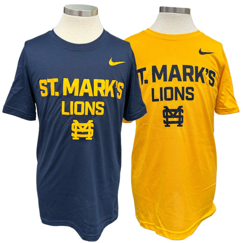 Nike Boys' Legend SS Tee with St. Mark's LIONS SM