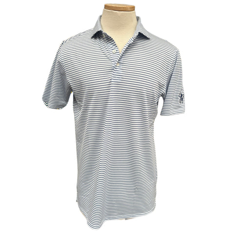 H&B Gordon Navy Stripe Polo