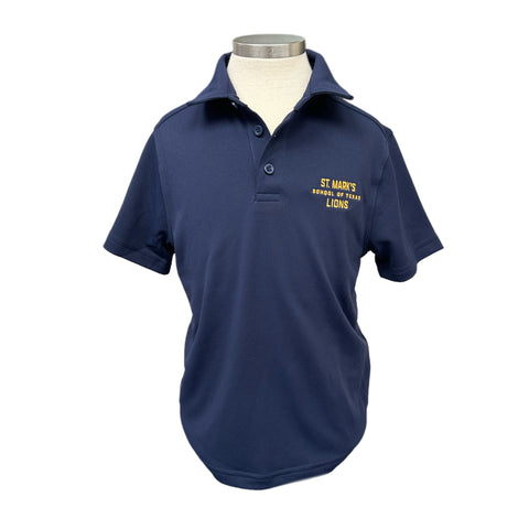 UA Boys' Navy Pique Polo