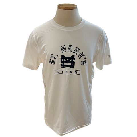 Champion Athletic SS White Tee with Arched St. Mark's