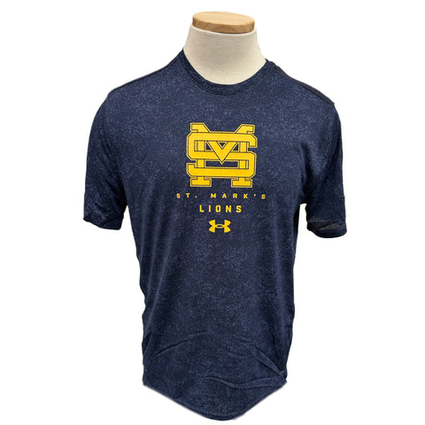 UA Tech Pixelate Navy Tee with Big SM