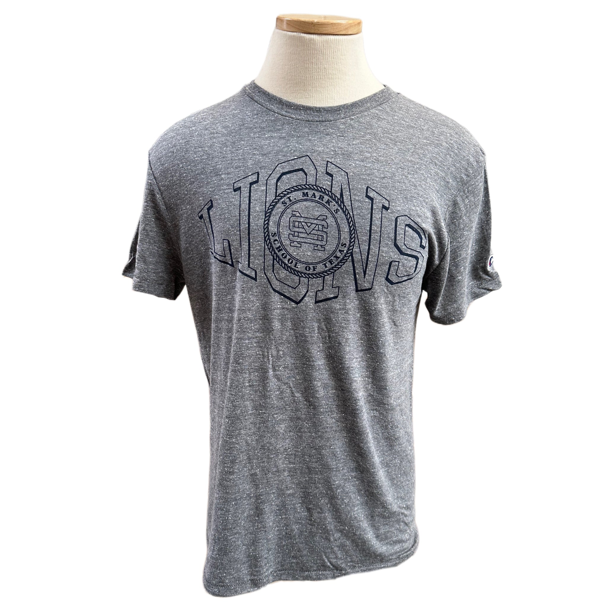 Champion Tri-Blend Gray Tee Circle Logo