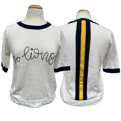 Sweater Vetter SS White Sweater with Go Lions