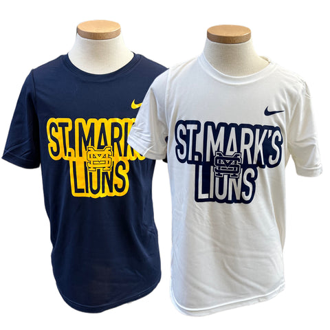 Nike Boys' Legend SS Tee with St. Mark's LIONS