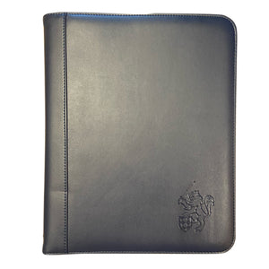 Padfolio Navy with Lion and Sword
