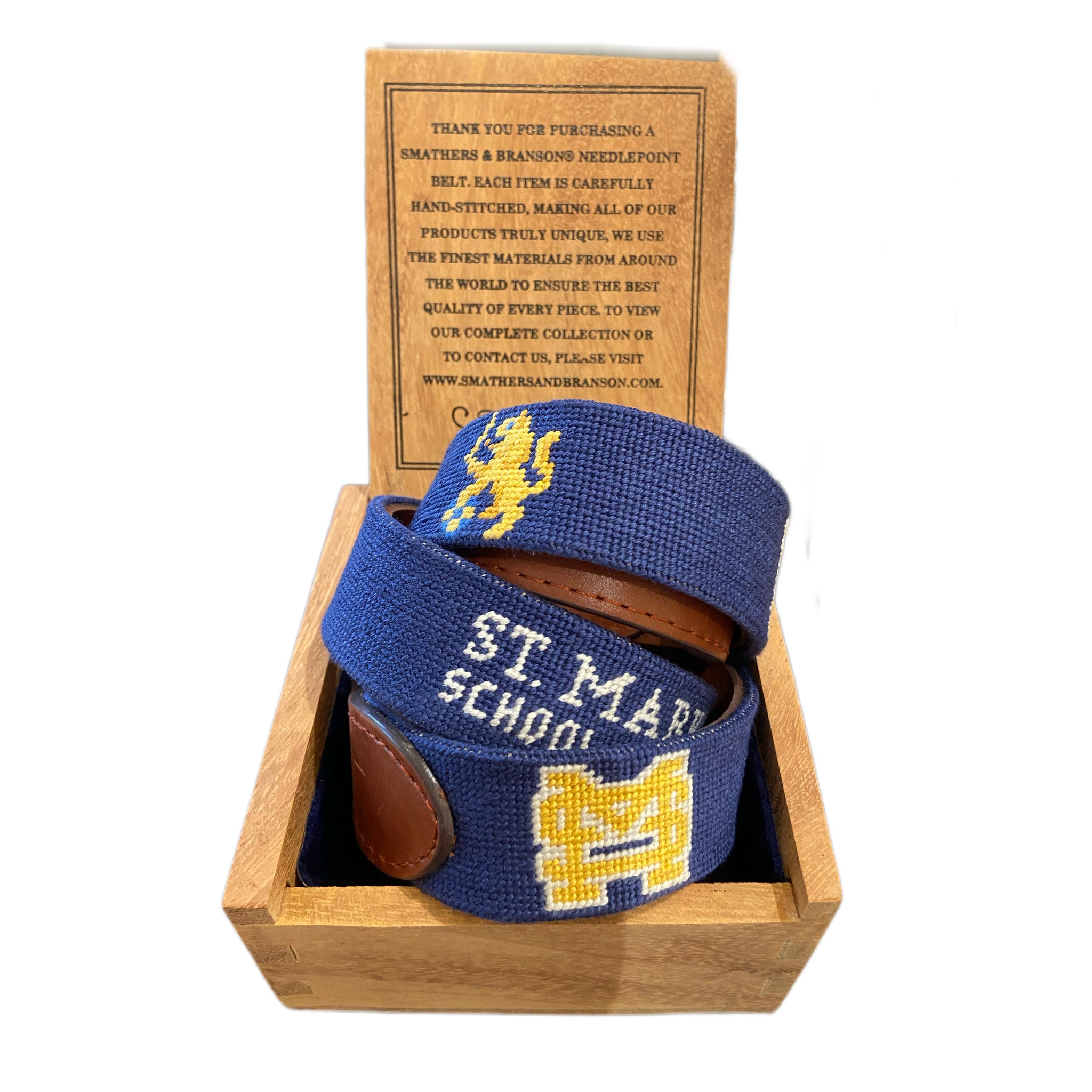 Smathers and Branson Boys' Stacked Logo Belt