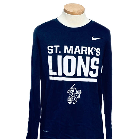 Nike Boys' Legend Dri-FIT Long Sleeve Tee with Lion and Sword