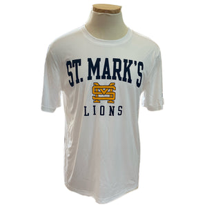Champion Athletic SS White Tee with SM Lions