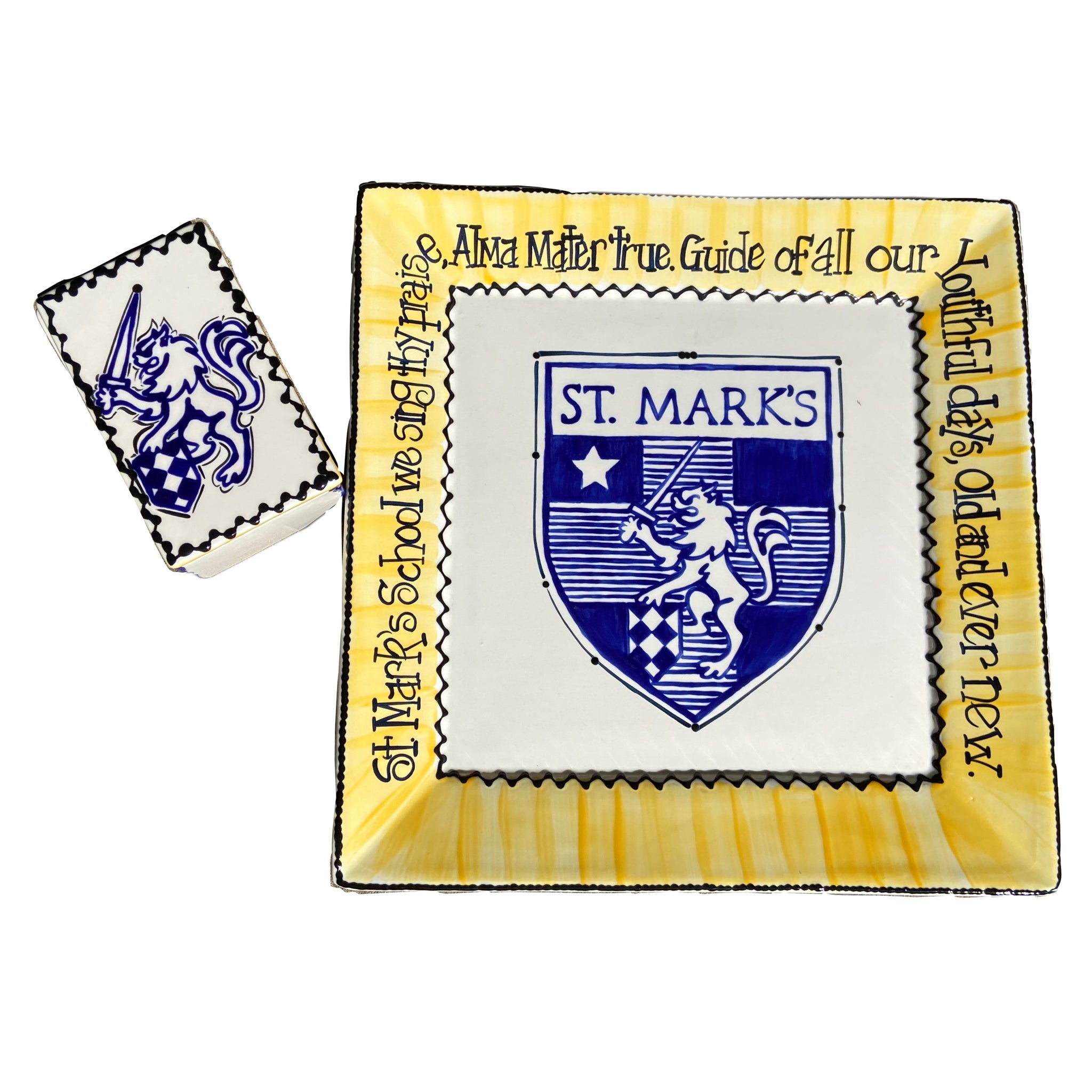 St. Mark's Ceramic Tray and Box
