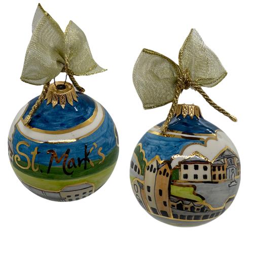 Ceramic Ornament with Buildings